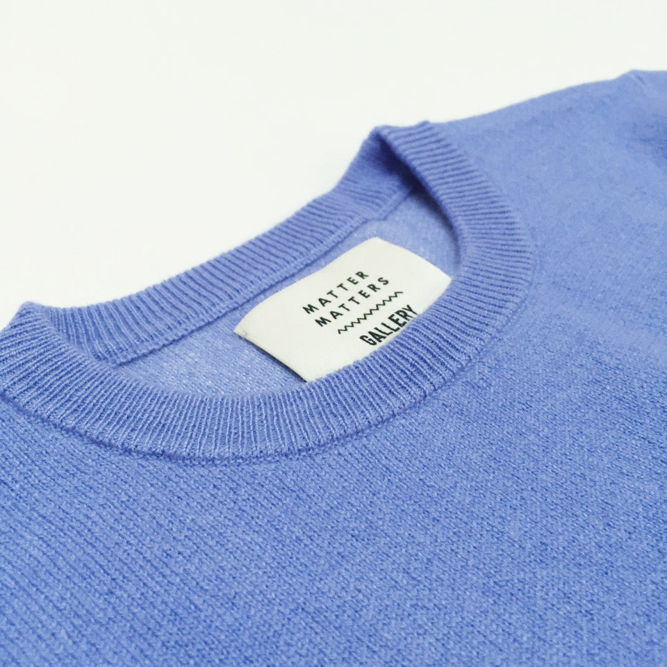 Fill in the Grids / Wool Cashmere-Blend Sweater • Light Blue