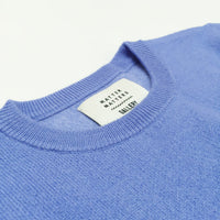 Fill in the Grids / Wool Cashmere-Blend Sweater • Light Blue
