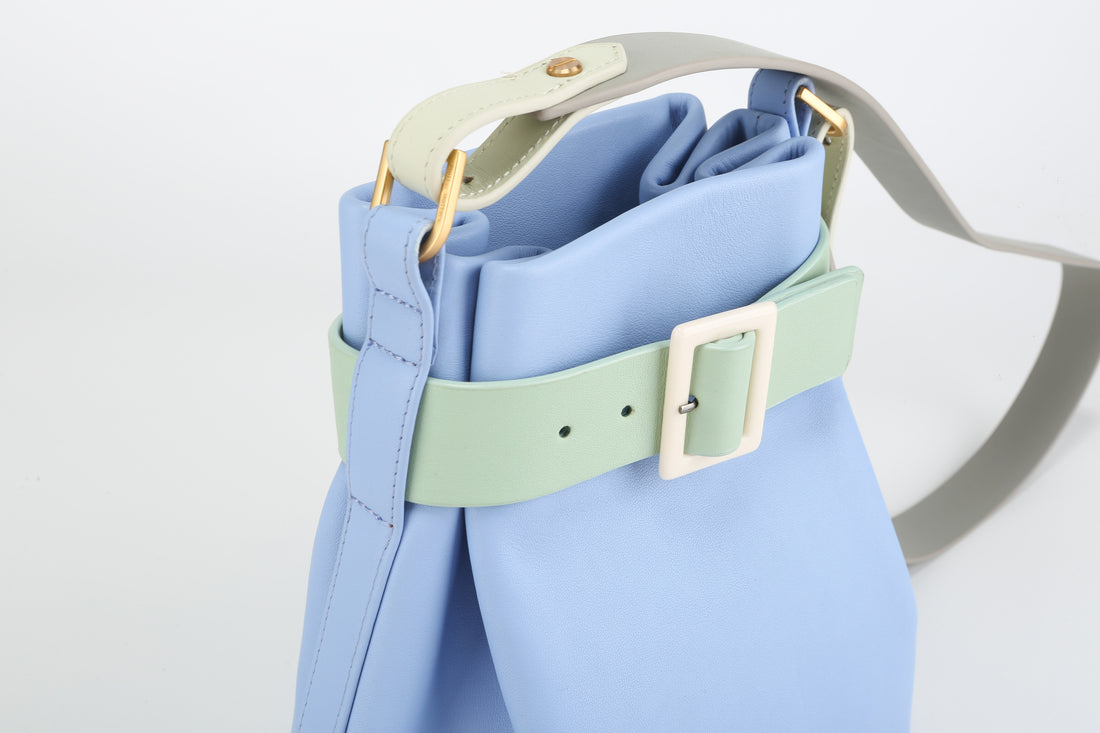 Mori Bucket Shoulder Bag • Forget-Me-Not