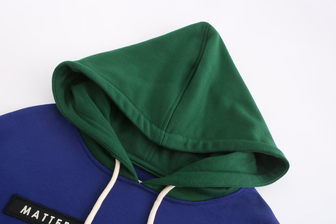 Subdue / Colour-block Hoodies • Electric Blue