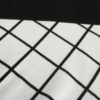 Fill in the Grids / Wool Cashmere-Blend Sweater • Black