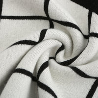 Fill in the Grids / Wool Cashmere-Blend Sweater • Black
