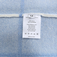 Fill in the Grids / Wool Cashmere-Blend Sweater • Light Blue