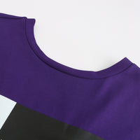 Stairs / V-back T-shirt Dress • Purple