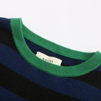 Opposite Ends / Wool Cashmere-Blend Sweater • Yellow/ Light Blue