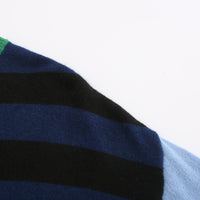 Opposite Ends / Wool Cashmere-Blend Sweater • Yellow/ Light Blue