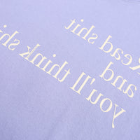 Read Shit / Oversized Long Tee • Purple