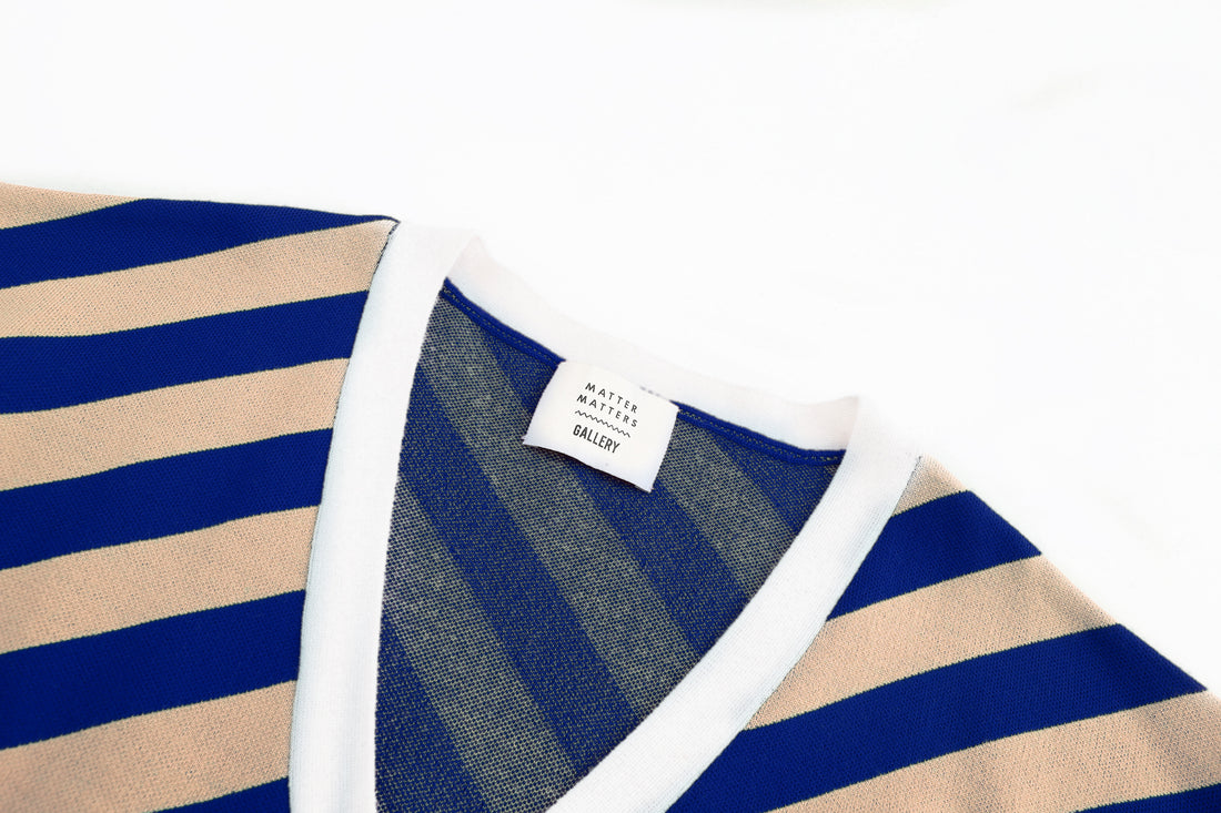 Earn Your / Wool Cashmere-Blend Cardigan • Brown / Blue