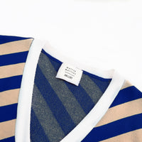 Earn Your / Wool Cashmere-Blend Cardigan • Brown / Blue
