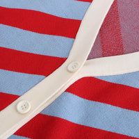 Earn Your / Wool Cashmere-Blend Cardigan • Red / Beige