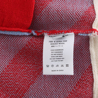Earn Your / Wool Cashmere-Blend Cardigan • Red / Beige