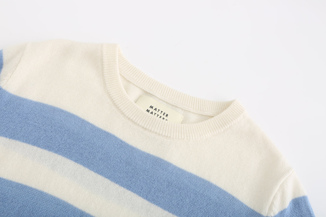 Hi Johnny / Wool Cashmere-Blend Sweater • Light Blue