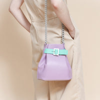 Mini Bucket Chained Bag • Lilac