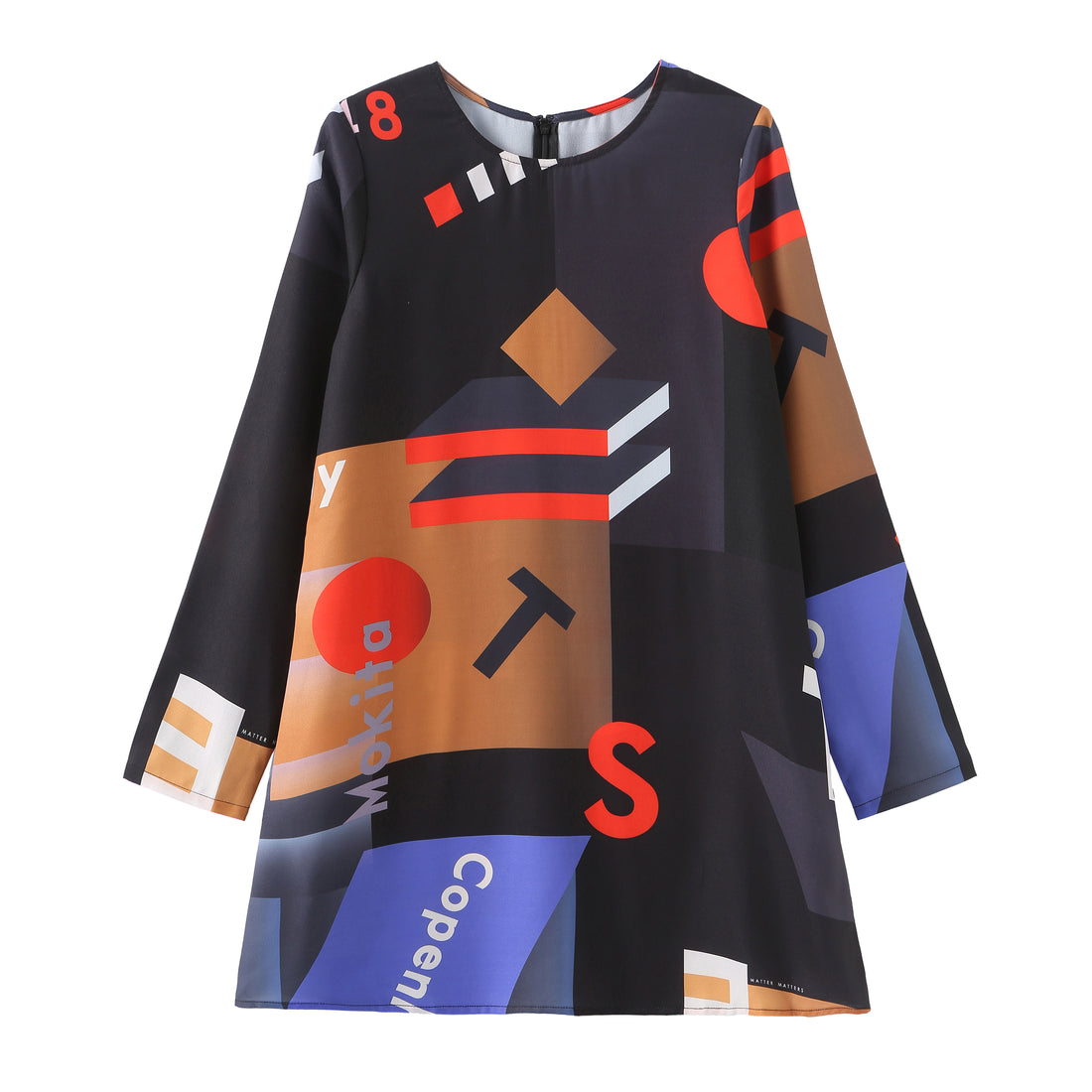 Mokita / Pattern Mini Dress • Black
