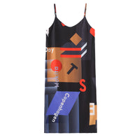 Mokita / Pattern Tank Dress • Black