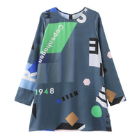 Mokita / Pattern Mini Dress • Grey