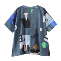 Mokita / V-Neck Blouse • Grey