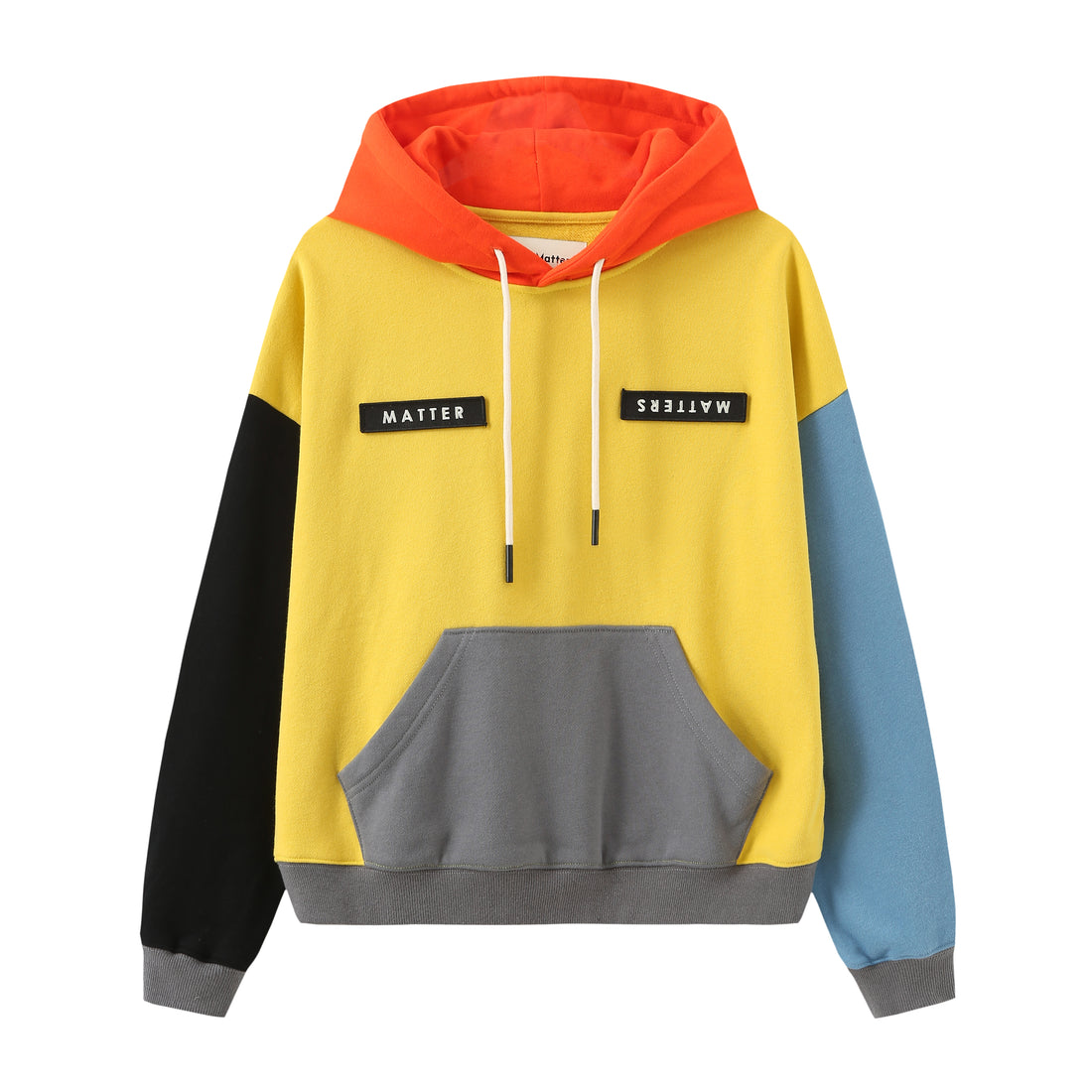 Cheery / Colour-block Hoodies • Yellow