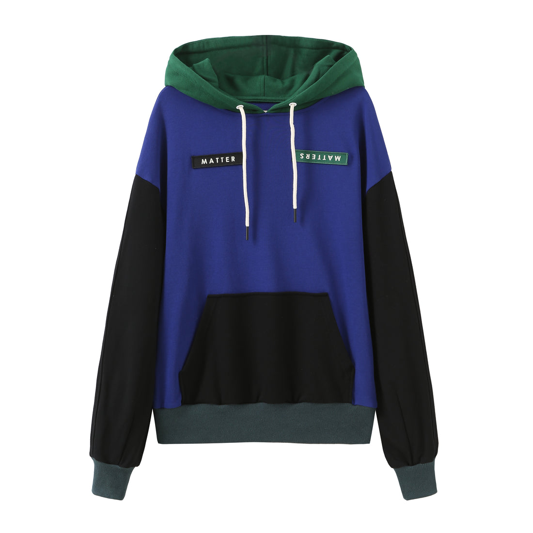 Subdue / Colour-block Hoodies • Electric Blue