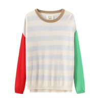 Opposite Ends / Wool Cashmere-Blend Sweater • Red/ Green