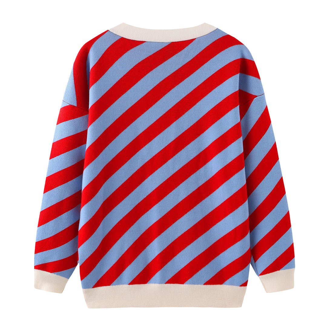 Earn Your / Wool Cashmere-Blend Cardigan • Red / Beige