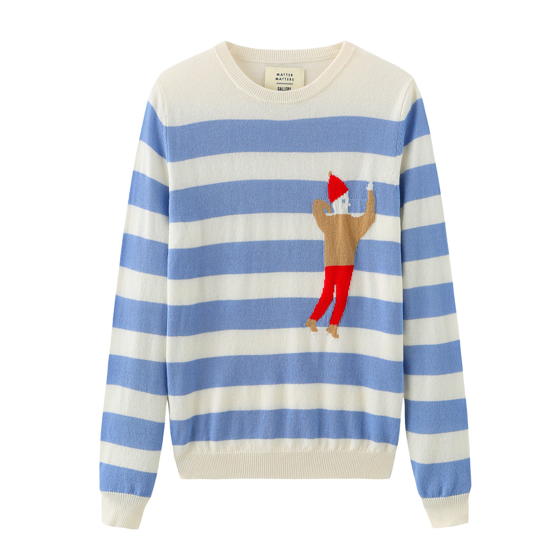 Hi Johnny / Wool Cashmere-Blend Sweater • Light Blue