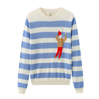Hi Johnny / Wool Cashmere-Blend Sweater • Light Blue