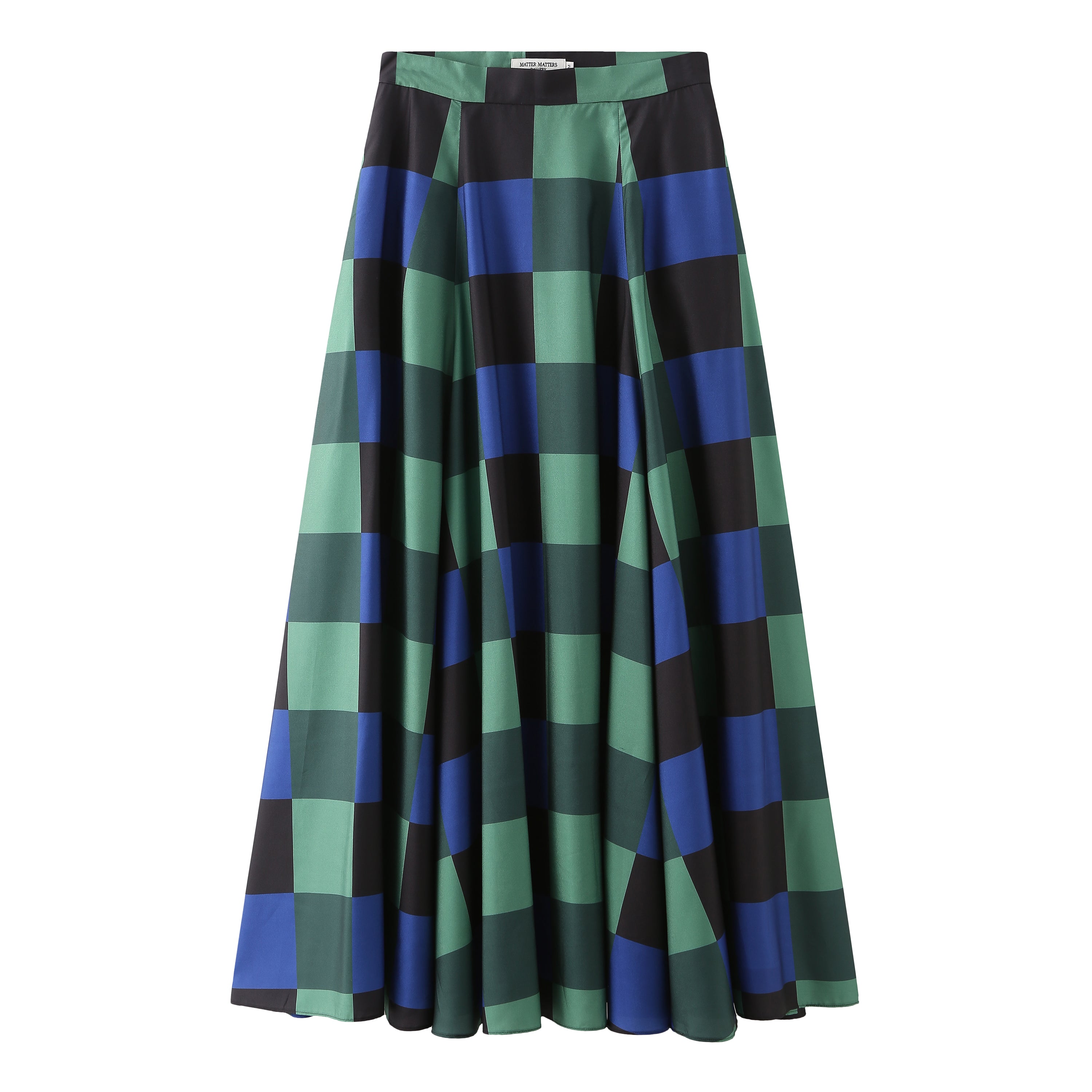 Decka / Checkered Maxi Skirt • Green – Matter Matters