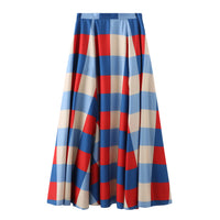 Secka / Checkered Maxi Skirt • Red