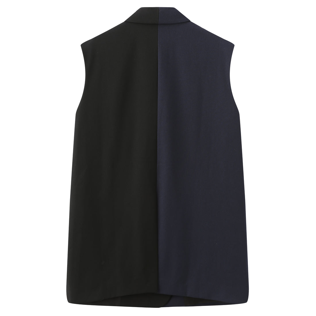 'So,' / Embroidered Two-Tone Suit Vest • Navy & Black