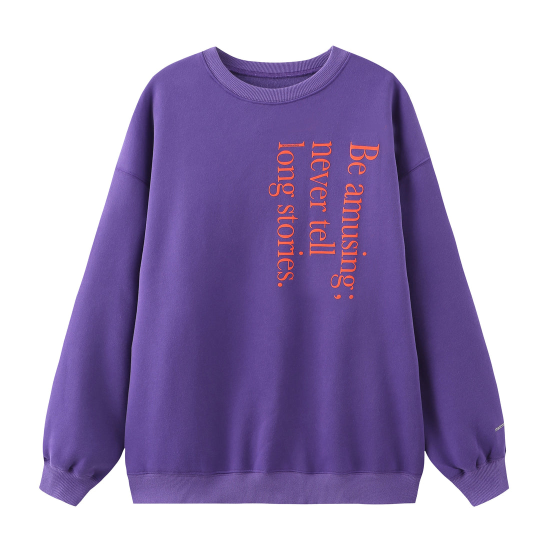 Be Amusing / Oversized Sweatshirt • Purple