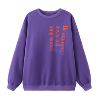 Be Amusing / Oversized Sweatshirt • Purple