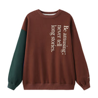 Be Amusing / Oversized Sweatshirt • Dark Brown