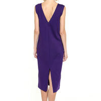 Stairs / V-back T-shirt Dress • Purple