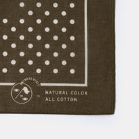 Private Visit / Botanical Dye Bandana • Dark Olive