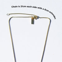 Donut Necklace • Black & Maroon