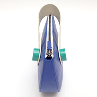 Half Moon Clutch • Electric Blue