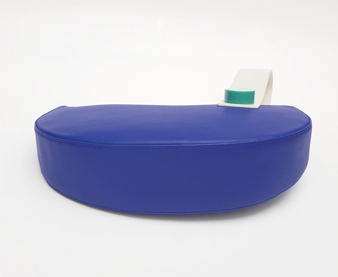 Half Moon Clutch • Electric Blue