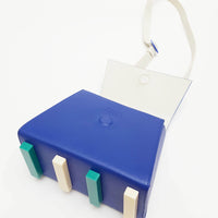 Trapezoid Shoulder Bag • Electric Blue