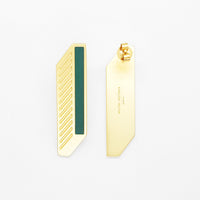 Shadow Studs • Green & Light Blue