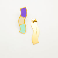 Wave Studs • Purple & Mint