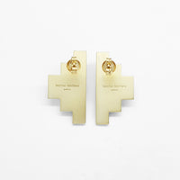 Pixel Earrings • Yellow & Black