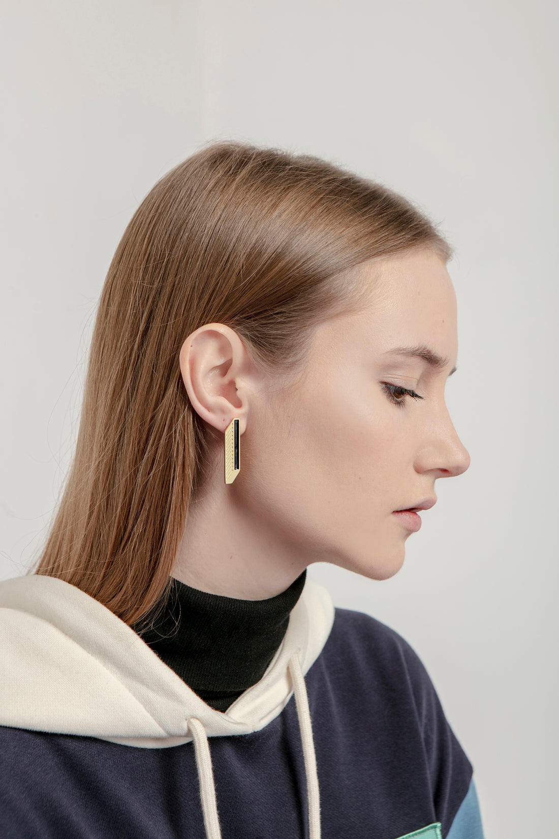 Shadow Studs • Black & Red