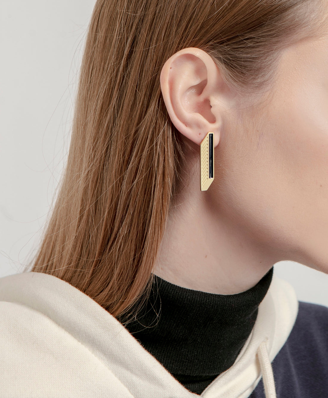 Shadow Studs • Black & Red