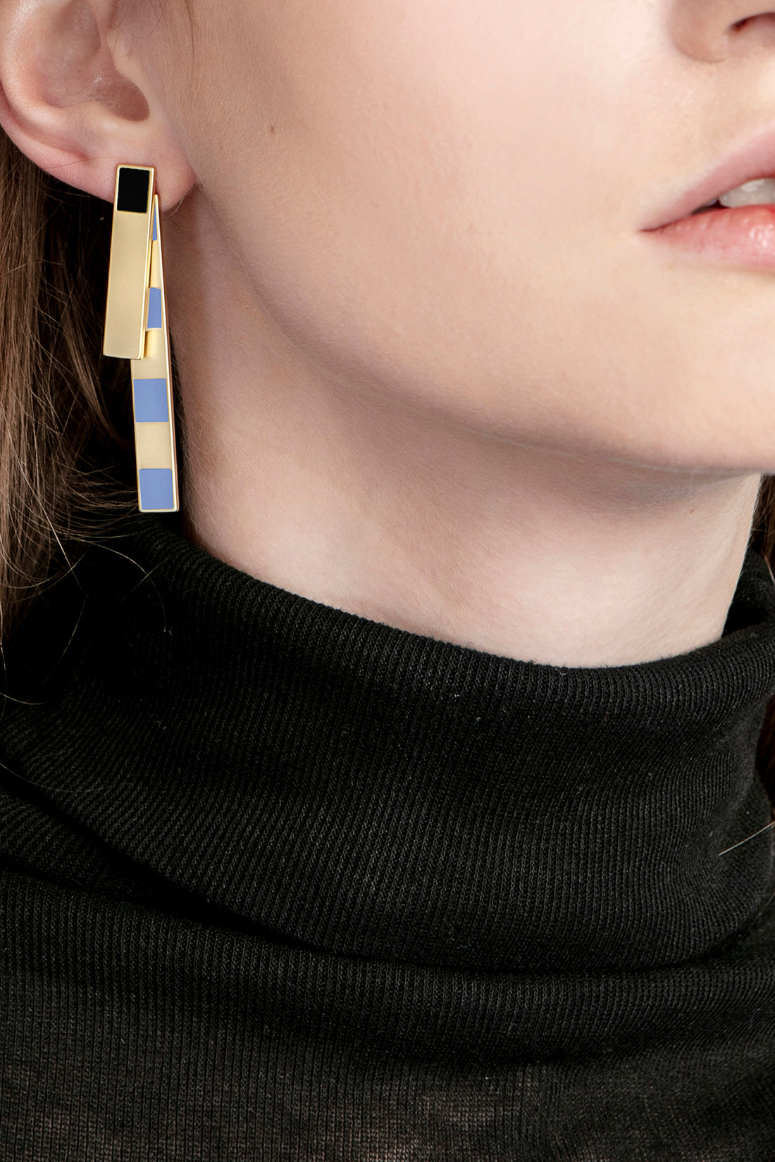 Etto Earrings • Black + Yellow