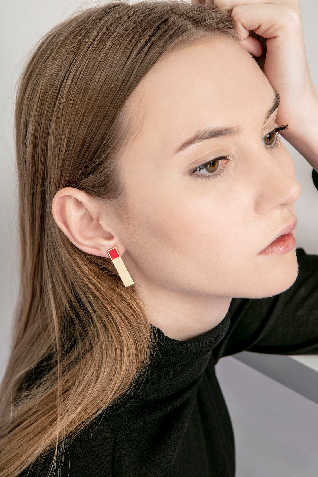Etto Earrings • Red + Blue