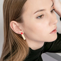 Etto Earrings • Red + Blue