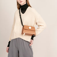Mini Trapezoid Belt & Shoulder Bag • Brown