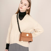 Mini Trapezoid Belt & Shoulder Bag • Brown