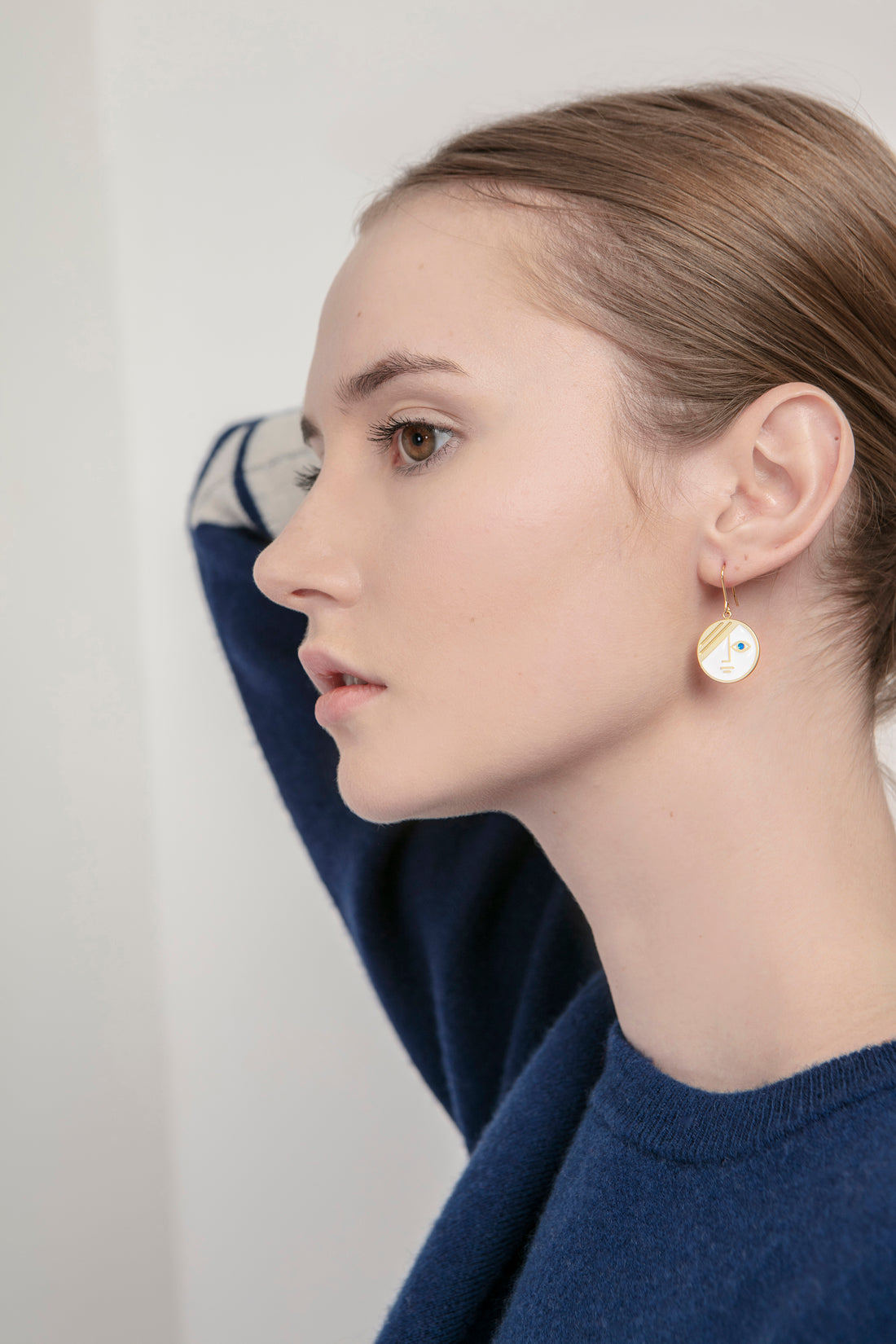 Mini Phase Earrings • White